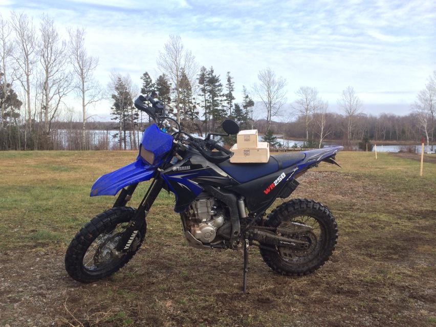 Oyster deliveries by bike on Dec 24th. What an awesome early gift for this #Nova Scotia oyster farmer.