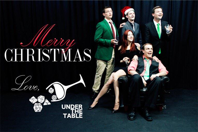 uttshowofficial's tweet photo. Merry Christmas from all of us here at Under The Table!! It's okay, you can be the drunk family member, we love you. http://t.co/w9c4yNLyq0