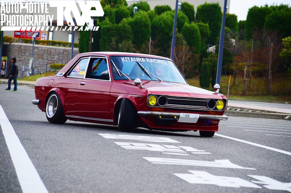 車高短農道レーサー チーム 楽昭 /藤野 510ﾌﾞﾙ #nissan #BLUEBIRD