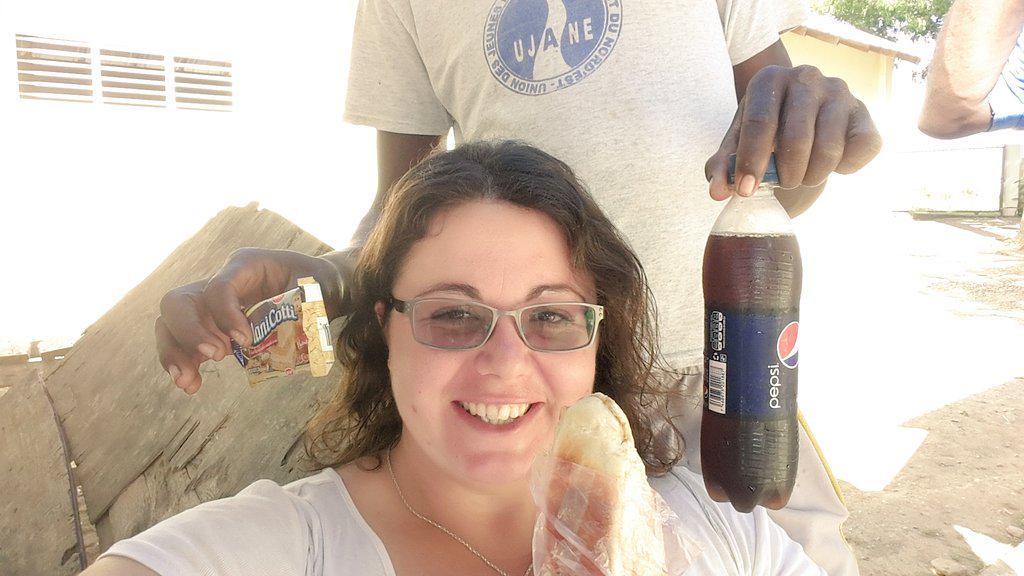 Christmas  gifts from Esperanza - bread, Pepsi &amp; biscuits #blessed