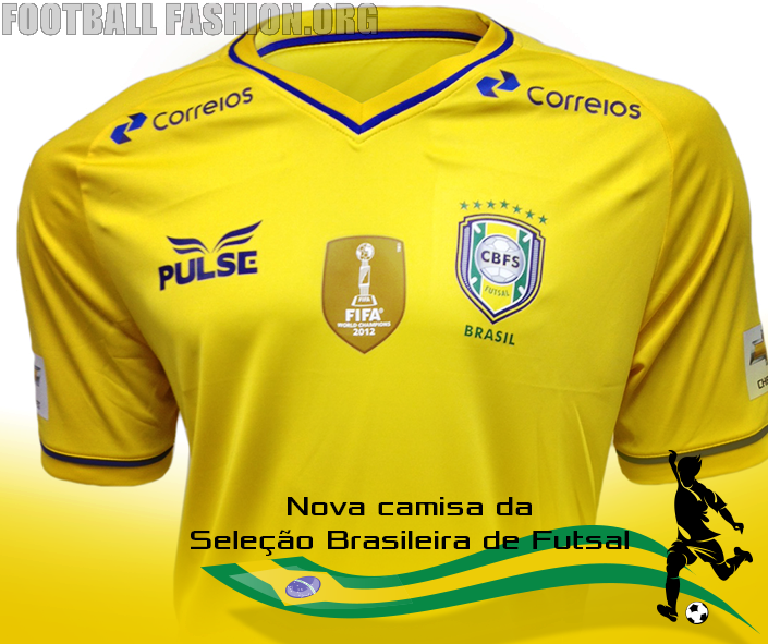Football Fashion on Twitter: "Brazil Futsal 2014/15 Pulse Home Kit -  http://t.co/AjvWfuveB7 #Futsal http://t.co/6MFhgu4SLF" / Twitter