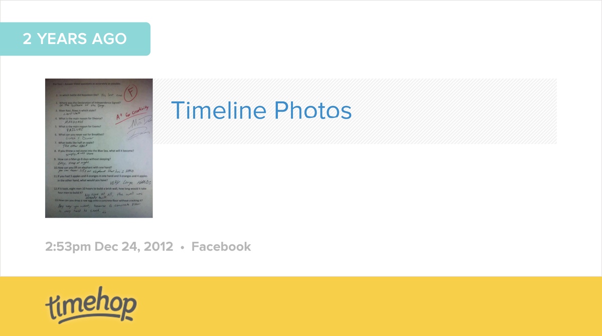 educator87's tweet photo. Exactly 2 years ago today! (via @timehop) http://t.co/Ev2Tzkxfmf http://t.co/T6lpnYxQRD