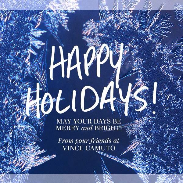 Happy holidays from Vince Camuto!