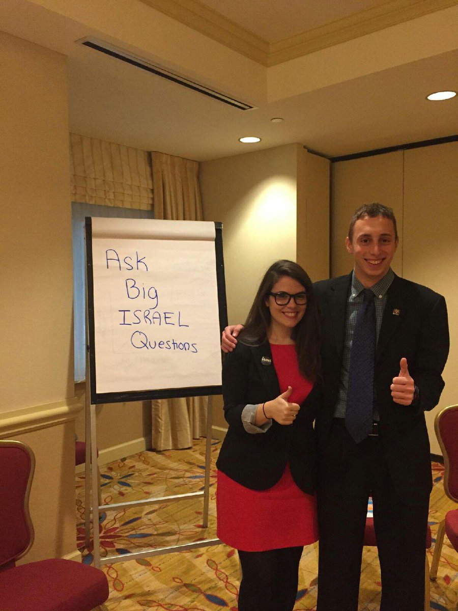 aggiehillel's tweet photo. At @AIPAC Saban Leadership Seminar, @Dan_Rosenfield strategizes with @HillelIntl VP @SheilaKatz1 #StrengthInAlliance http://t.co/6akKoKNZyK