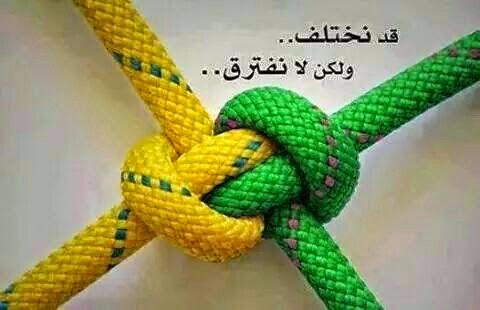 قد نختلف.. 
ولكن لانفرق..