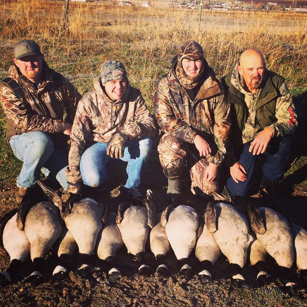The back country team killed them today! #goose #waterfowl #Utah #LED