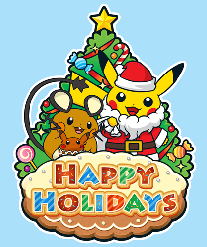 Pokemon's tweet photo. Happy holidays, #Pokemon Trainers! http://t.co/lqakyfecAN