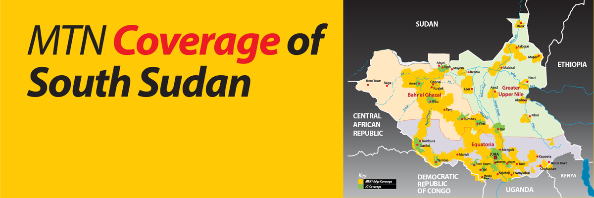 Interesting mobile coverage map from MTN South Sudan (@MTNSSD)