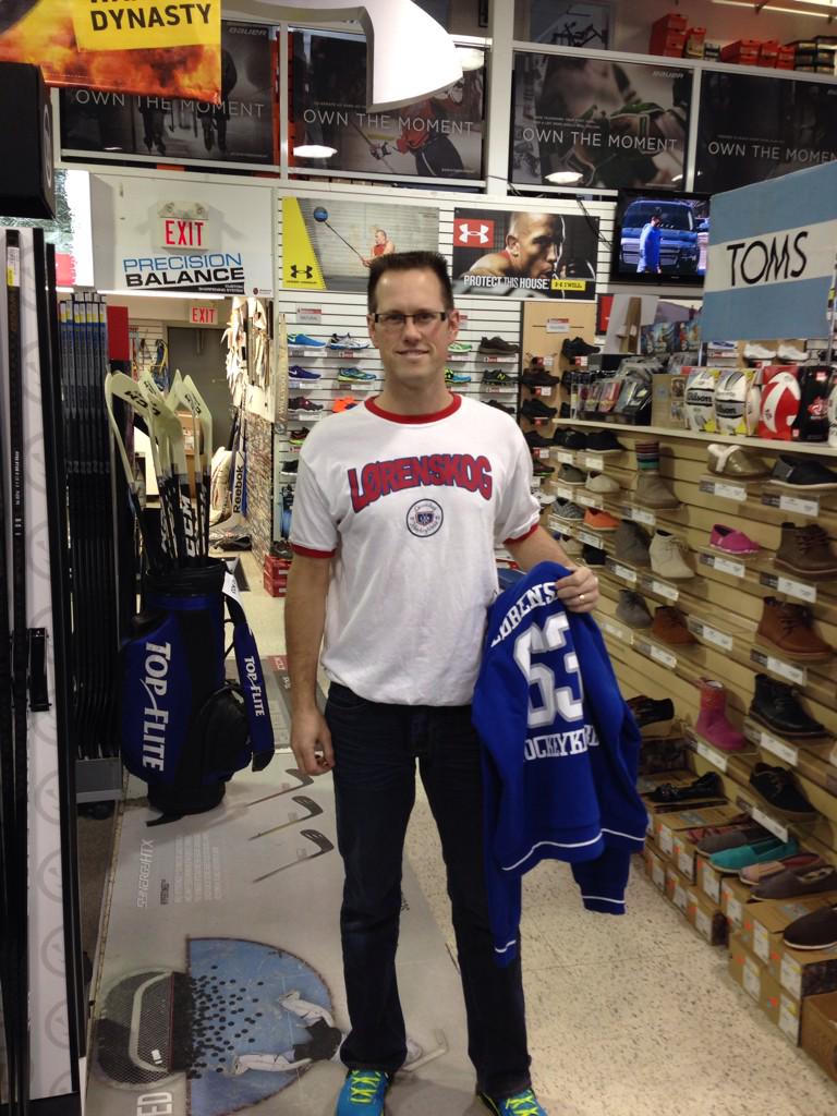 TravisTGo's tweet photo. Thanks @tplante35 and Al for the sweet euro threads. Rep'  the @LorenskogHockey shirts @BrandonSource for Xmas eve http://t.co/CHE6j0btA5