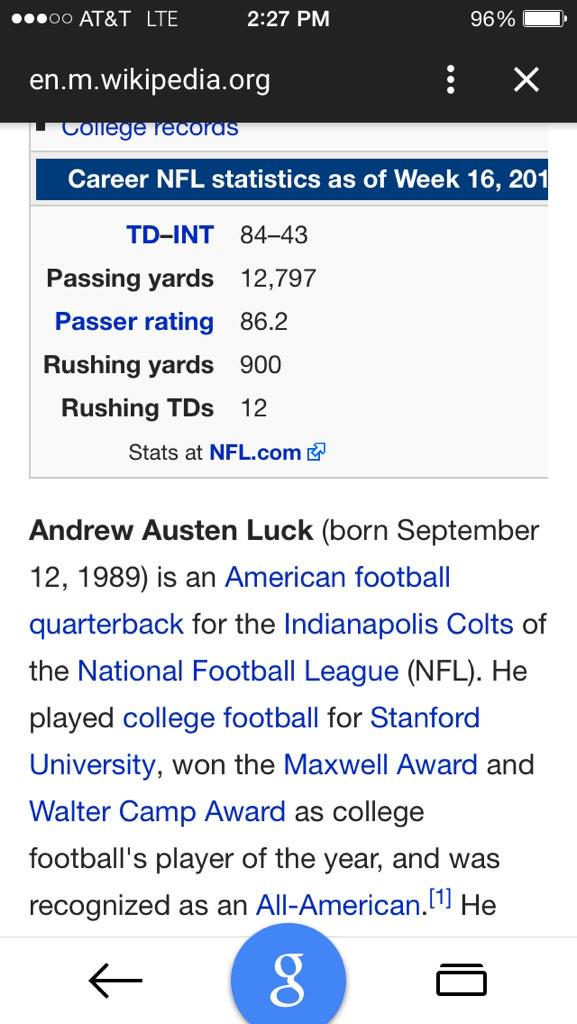 07Neer's tweet image. @espn Cam vs Luck career stats. Start giving Cam some POSITIVE press haters! #KeepPounding #NFLFUTURE