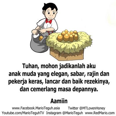 Katakanlah Aamiin atau Retweet, jika DOA ANAK MUDA ini adalah doa Anda juga. Love you!