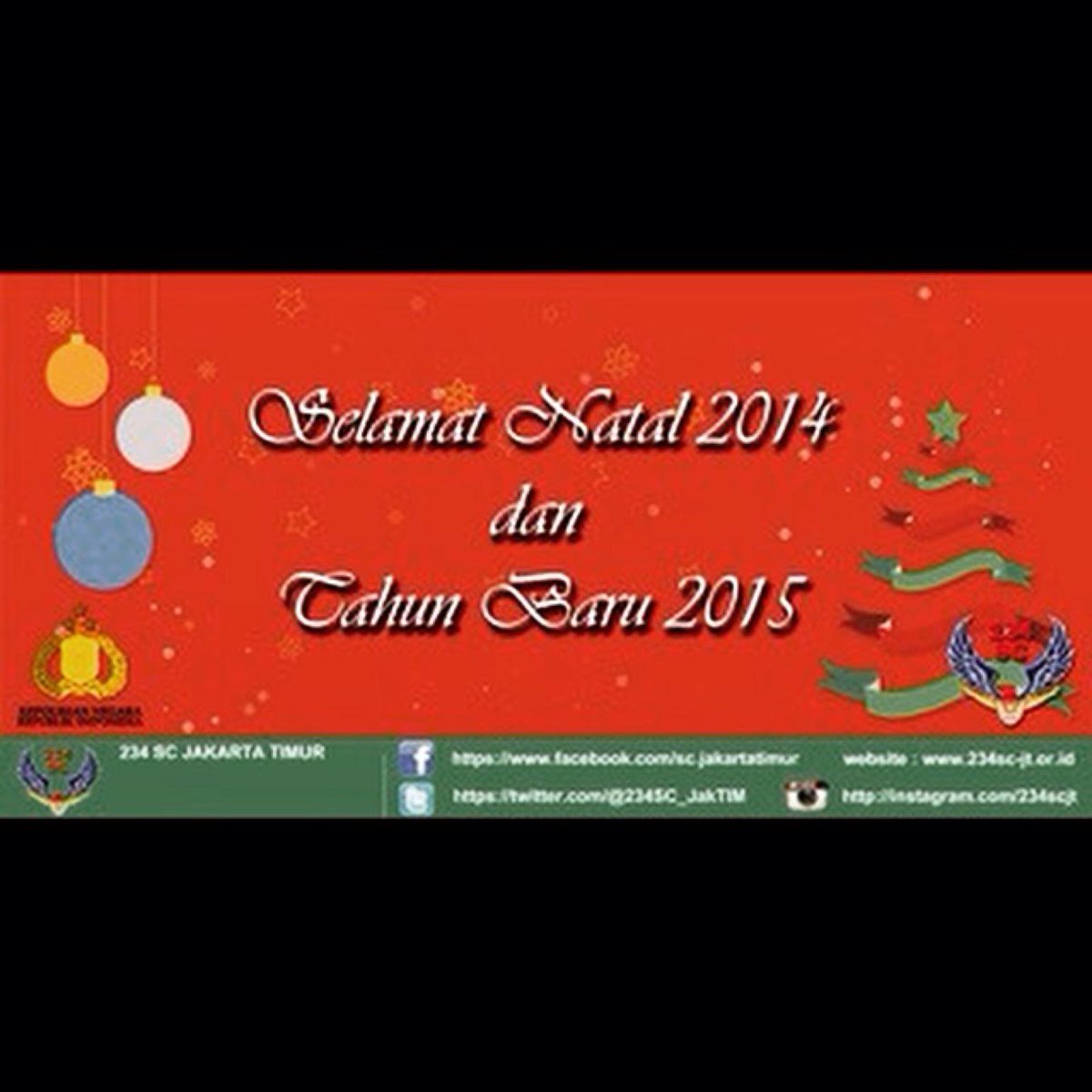 Keluarga Besar 234SC Jakarta Timur Mengucapkan Selamat Hari Natal 2014 dan Tahun Baru 2015. #FREEFALL