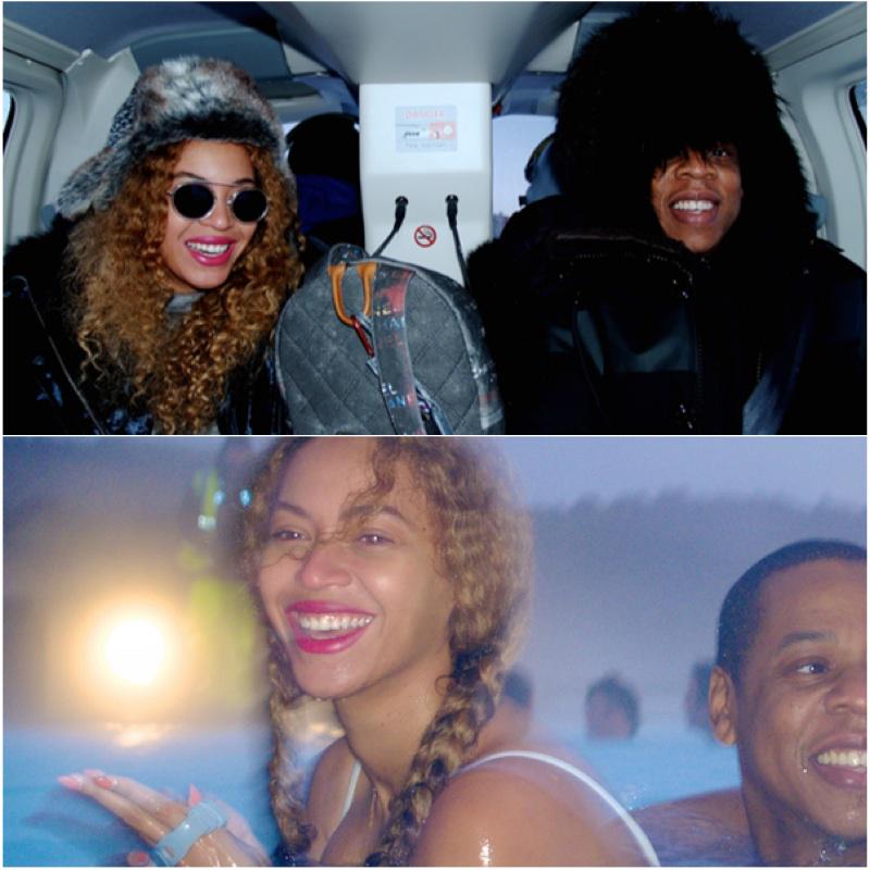 Jay look so happy lol    Beyoncé & Jay Z Spent Jay s 45th Birthday In Iceland  