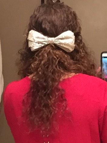 BowsNCurls's tweet image. Christmas Eve Bow! 🎄🎀🎄