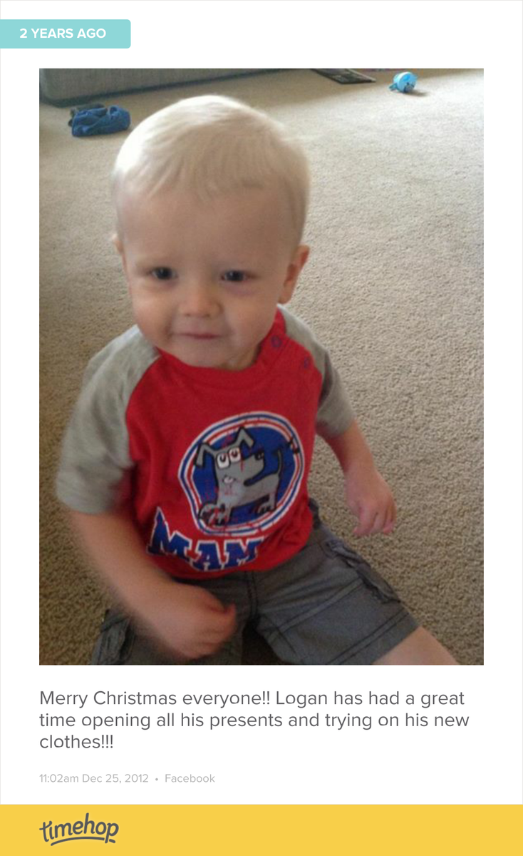 robSYDCYN's tweet photo. Logan ' s second Christmas flash back.

still a cheeky boy too!

 http://t.co/q9WmUvyLkq http://t.co/hX2ww9HzaL
