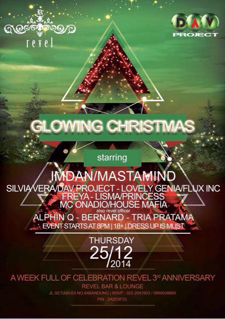 #TONIGHT Dec 25 <a href="/DAVproject/">D.A.V Project ent.</a> "GLOWING CHRISTMAS" <a href="/Revel_Official/">Revel Bar & Lounge</a> w/ @veraasilviaa @dangumelar <a href="/my_lovelylens/">lovelygenia💎</a> <a href="/pipigo/">pigo</a>