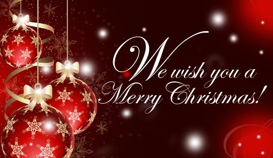 Wishing you a very Merry Christmas! May it bring you joy, happiness and everything else you deserve.