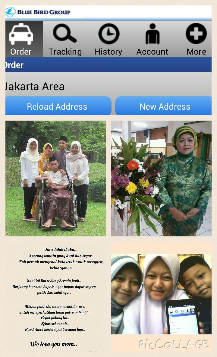 suciastari's tweet photo. Sekarang ibu lg nemenin bapak terapi, jadi cuma bs foto bertiga dan edit foto ibu.. :* #BlueBirdMom @Bluebirdgroup http://t.co/LMgCCwG42M