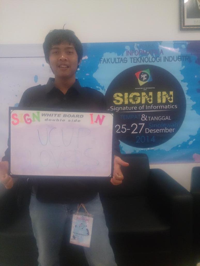 hafidhmuafa's tweet photo. Ucup lovers #signin2014 http://t.co/rCU6t3VQYc