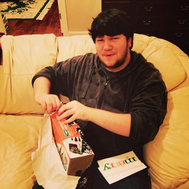 spiritcodenwine's tweet image. My son Kevin opening his present from #Santa #raspberrypi media kit #electronicsarecool ... ift.tt/1HEZ7zW