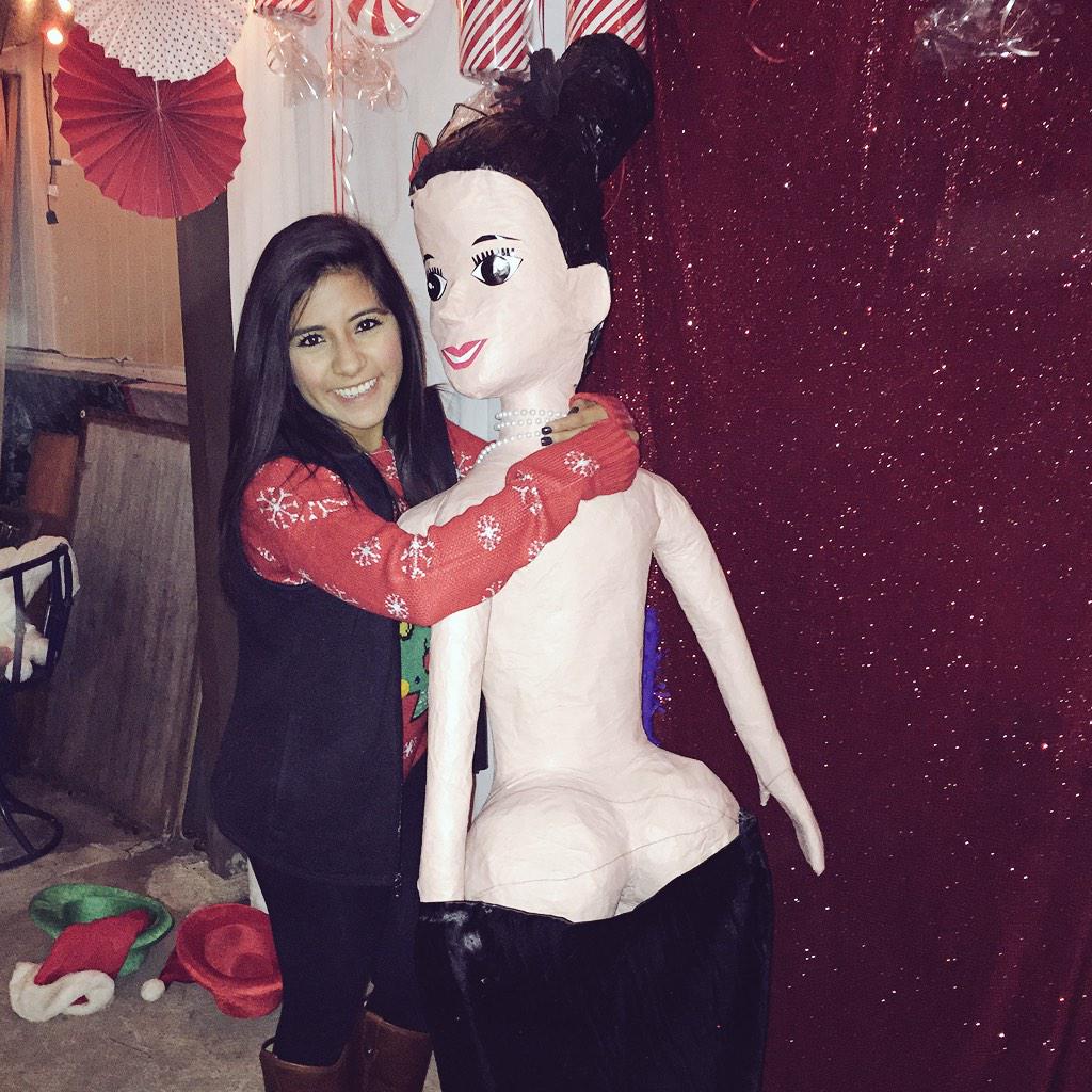 LettyWap_'s tweet photo. @KimKardashian came to our Christmas Eve party this year. #assonass #itsapinata http://t.co/UNmkQqoeLI