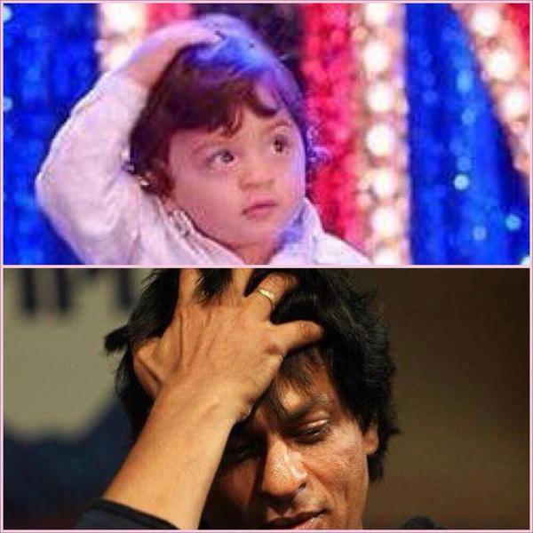 Payel_Tweets's tweet image. SRK and AbRam !!
Both are such cutiesss !! #SameExpression