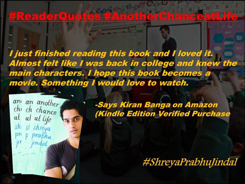 shreyapjindal's tweet photo. #ReaderQuotes for #AnotherChanceatLife #favouriteforfavourite #followforfollow #AuthorRT #retweetforretweet #followme http://t.co/qKZ0Sh3fL5