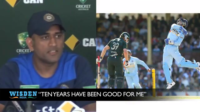 CSKCore's tweet photo. #10YearsofDHONIsm " Ten years have been Good for me.": @msdhoni #TeamMsd . http://t.co/IjT7DslwFJ