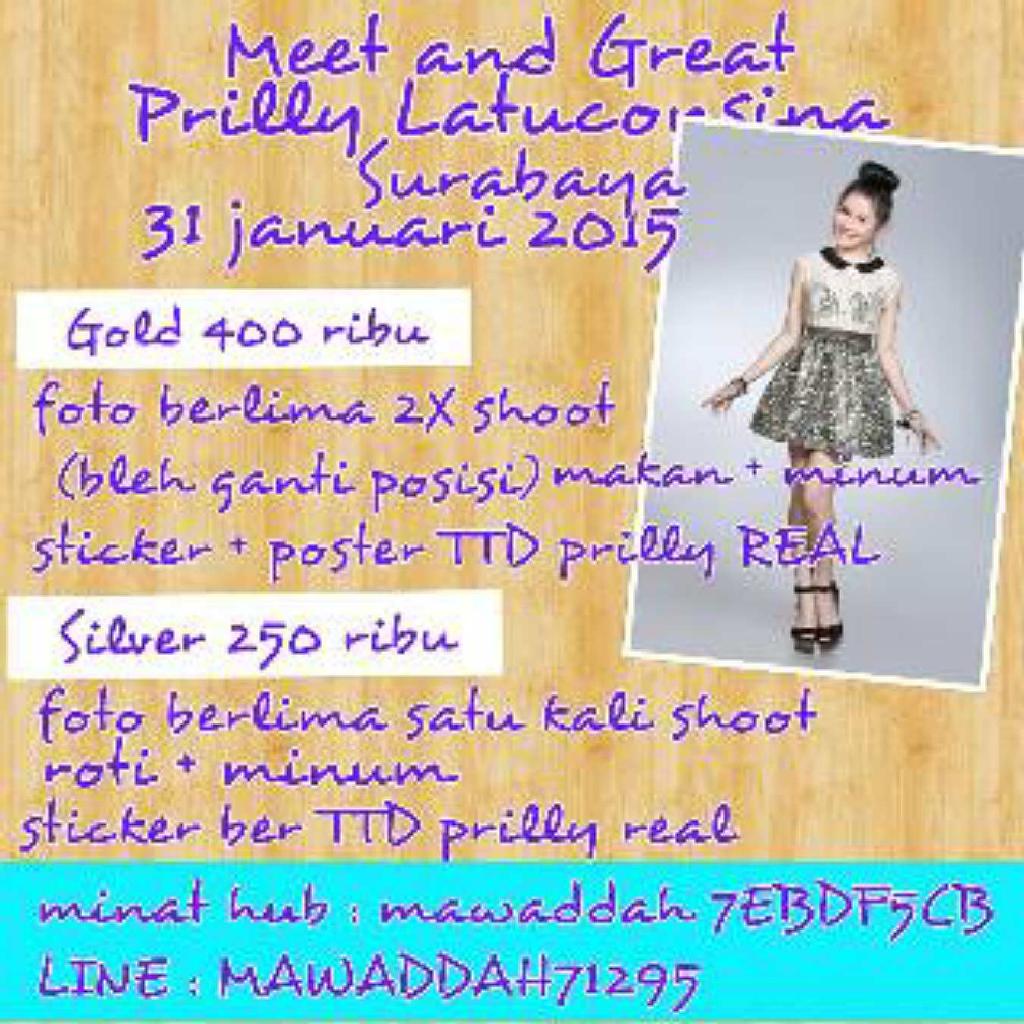 PrillversTA_'s tweet photo. Hai Pv T.agung ? Mau ketemu @PrillyBie di Surabaya? Yuk join MNG nya. Ada perubahan harga lo.  More info @OFC_PVSBY http://t.co/M4ZYtQ78UE