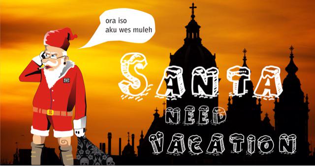 Nantikan stiker santa butuh liburan di acara taun baruan di taman suropati cc: <a href="/RSSuropati/">R. Senirupa Suropati</a>