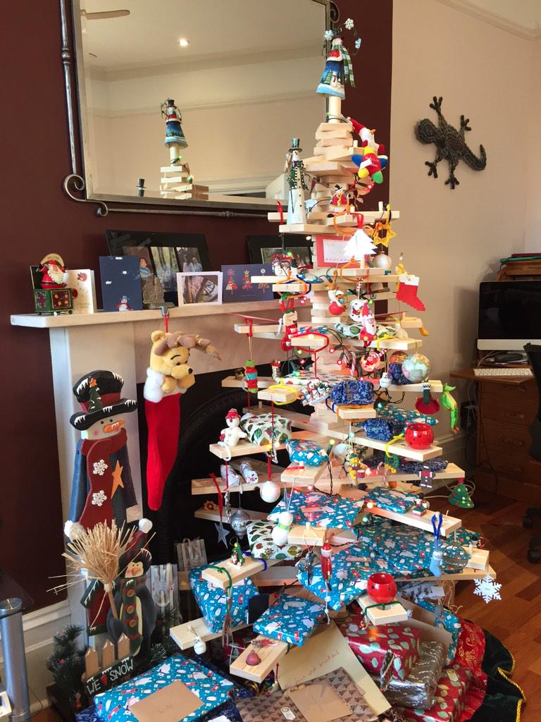 wiifitmama's tweet photo. @timbatree Best part of our new tree is you can put presents on the branches-best decorations ever!! #timbatree2014 http://t.co/751D5CEdRo