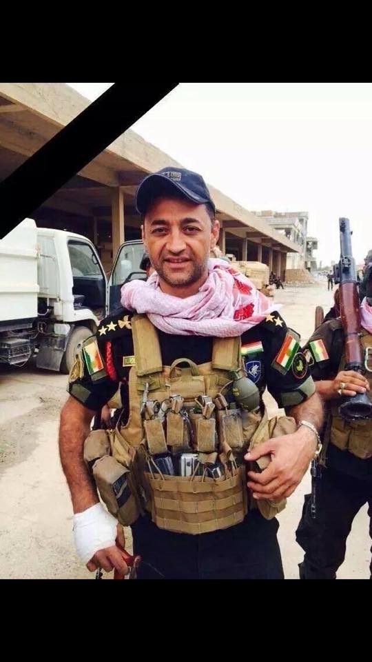 VagerSaadulla's tweet photo. Duhok anti-terror commander who drove his car to stop explosives-laden truck to safe Peshmerga, Sheikh Ahmed martyred http://t.co/YLVeOteZOG