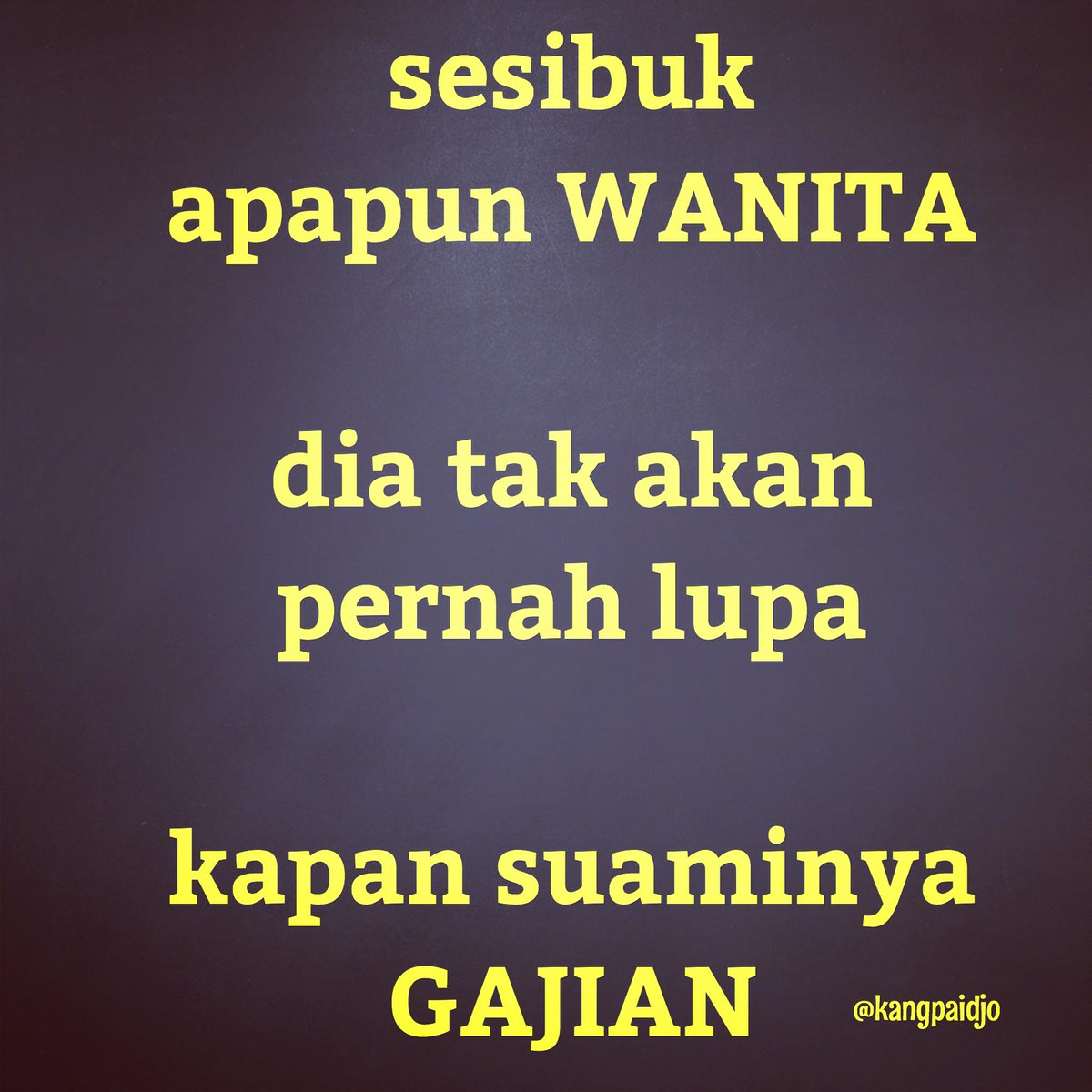 bagi yg punya suami #gajian