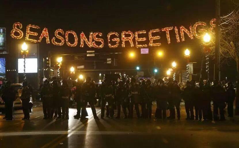 ThanksGov's tweet image. Time is up! The award for this year's best Christmas card goes to... Ferguson PD! Really says it all, right?
