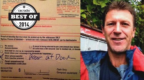 cbcradio's tweet photo. Bear at Door. One of our most popular posts of the year from @cbcasithappens #topstoriesof2014 http://t.co/x8pSZQue7B http://t.co/sltu05XnR6