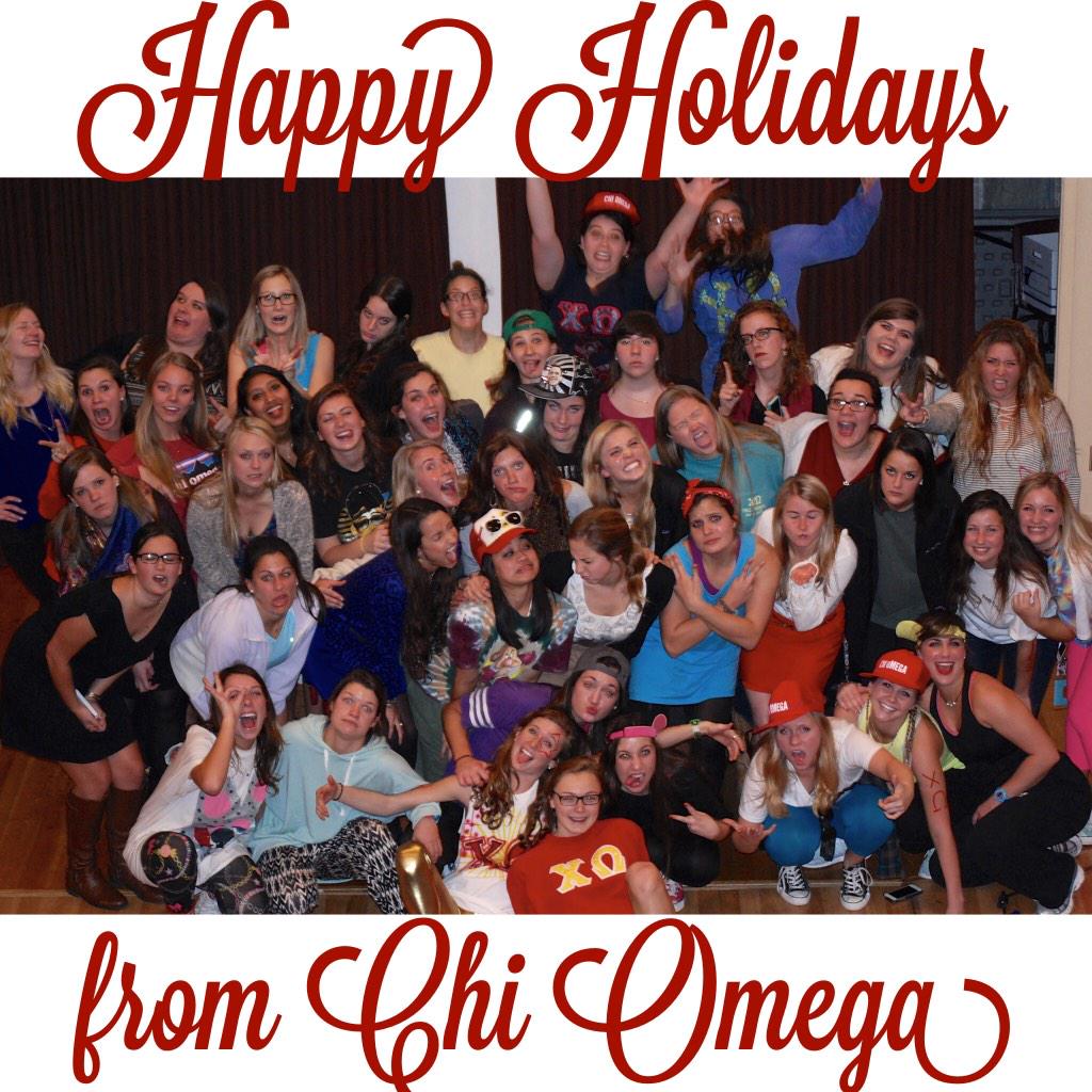 The Chi Delta chapter sends lots of love to you and your loved ones this holiday season! #snowplacelikechio