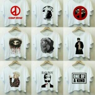 Jun2Klim's tweet photo. [PO] Crop tee G-Dragon. IDR 80.000. Bahan: Cotton combed 20's+Digital print. Bisa req gambar/warna/lengan panjang https://t.co/A6cGEU4Hyv