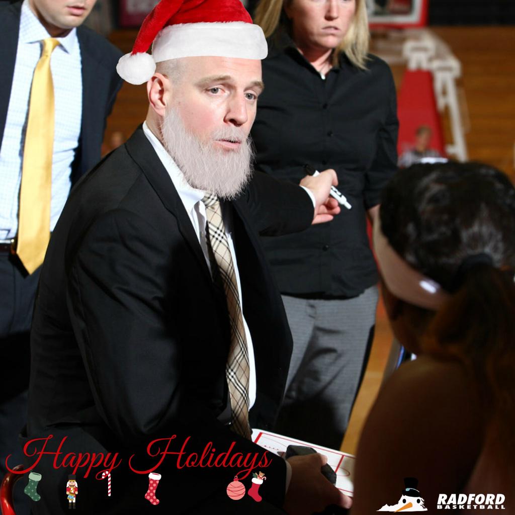 Radford_WBB's tweet photo. Merry Christmas from the Highlanders! #coachsanta http://t.co/16oi9Q4br6