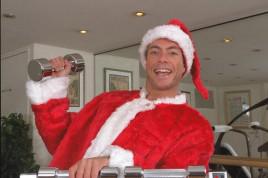 DammagedGoods's tweet photo. Who's pumped for #Christmas?! #JCVD is! #SantaSwole http://t.co/xq77EDOg7X