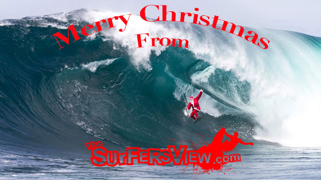 TheSurfersView's tweet photo. #MerryChristmas From All Of Us At @TheSurfersView!
#Surfer Marty Paradisis; Photo: Stu Gibson #Santa at #Shipstern http://t.co/frA63tVvxy