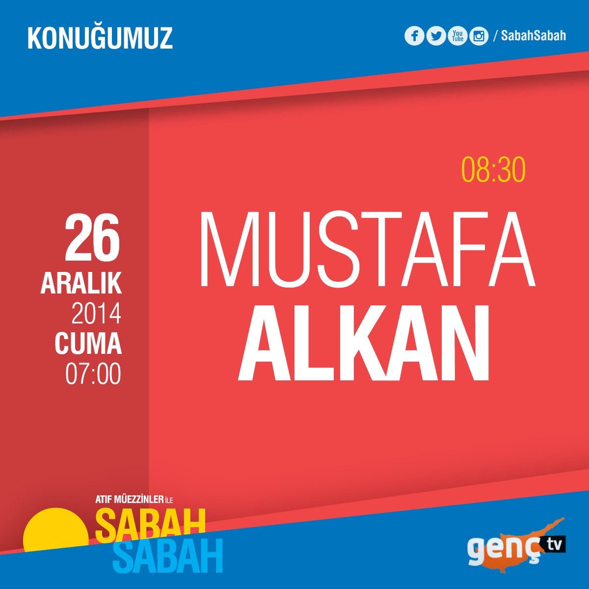 SabahSabahAtiff's tweet photo. @ErMeydaniTV yarın 08.30'da Sabah Sabah'ta. http://t.co/dsVSdvjnOM