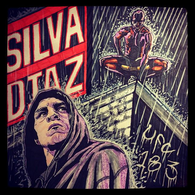 Fedor_FM's tweet photo. Фанатский постер к UFC183 Silva vs Diaz #mma #ММА #poster #fan #spider http://t.co/zuccFia76M