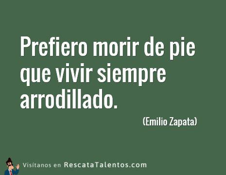 Jordi Puente on X: ✪ Prefiero morir de pie que vivir siempre arrodillado –  Emiliano Zapata ➜   / X