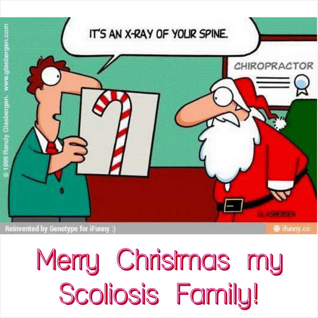 ScoliosisUnited's tweet photo. Merry Christmas! Have a safe & wonderful pain free day! #SweetButTwisted #scoliosis#CandyCaneSpine#bentbutnotbroken http://t.co/k0f2cJ0LBI