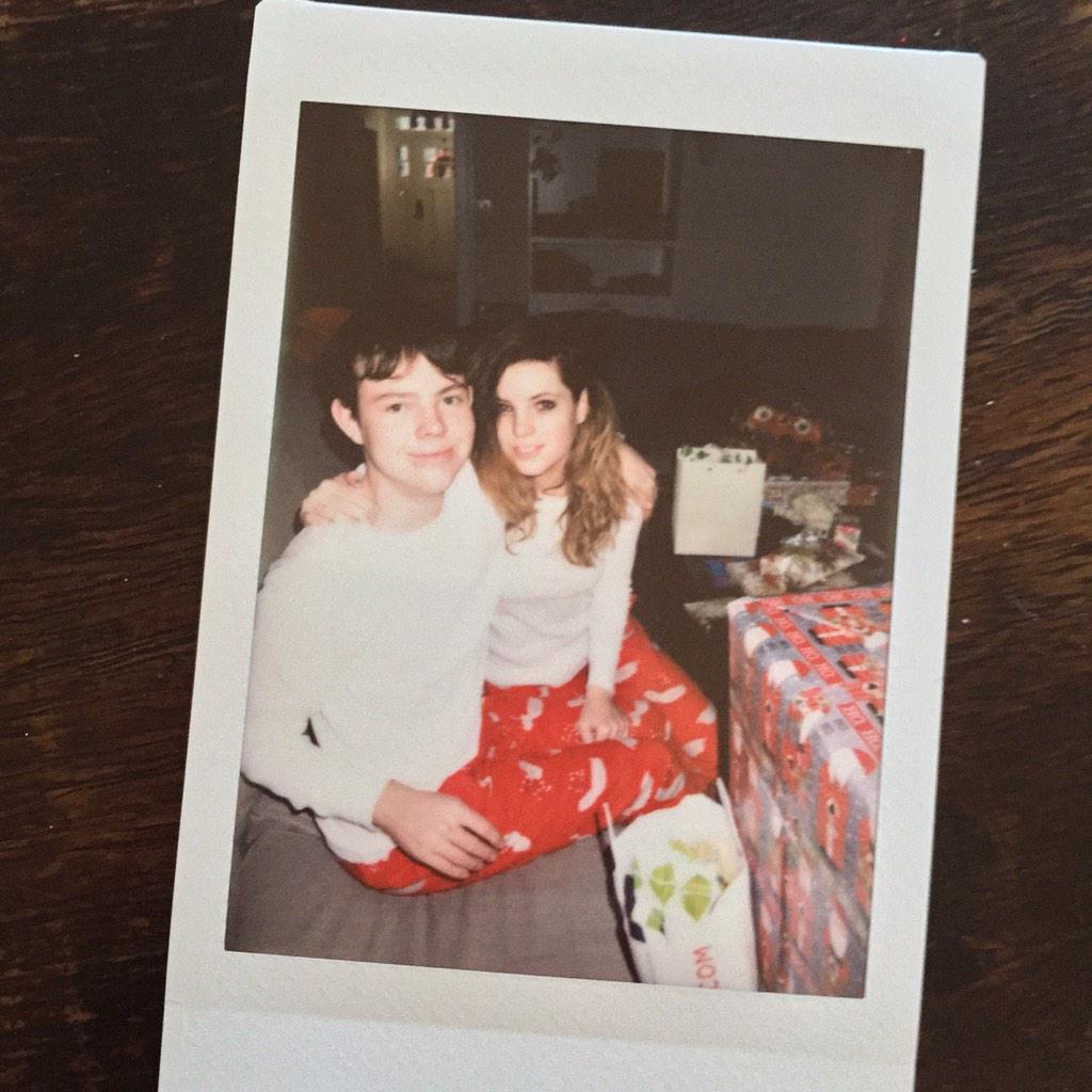 echosmith's tweet image. Merry Christmas from half of Echosmith #matchingpjs #wearefamily
