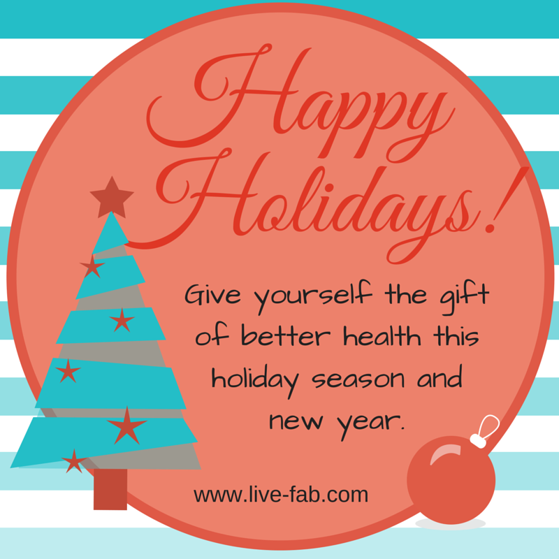 Live_FAB's tweet photo. Merry Christmas and Happy Holidays!!! Give yourself the best gift this holiday season- better health! http://t.co/v0LnxluFbF