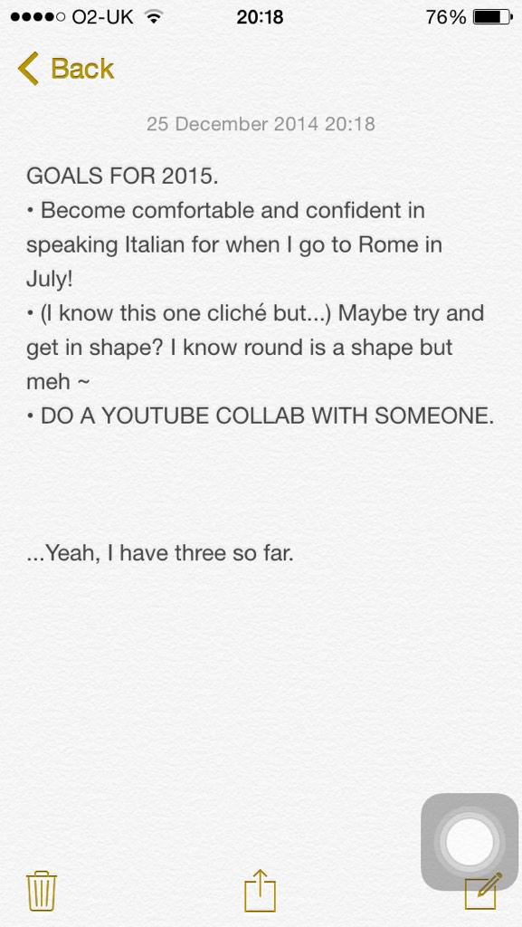 natepolitik's tweet image. GOALS FOR 2015. PLEASE READ. #Italian #getinshape #YouTubeCollaboration