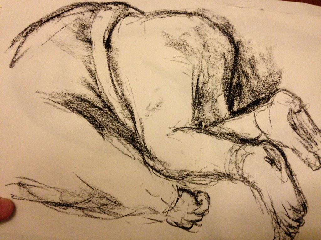 TM_Artistry's tweet photo. A few late night #Xmas #figuredrawing with #charcoal. 30 sec. Of my sons backside. A little off but fun! #art #draw http://t.co/4UBiIfoBRz