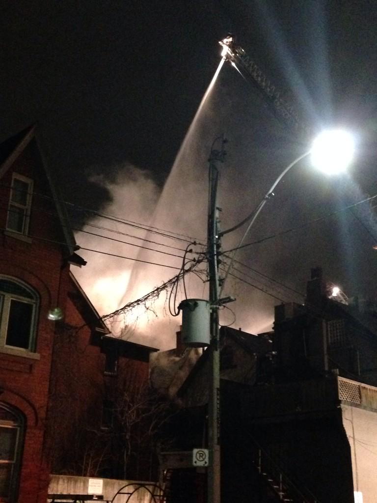Horrible fire at avenue and davenport