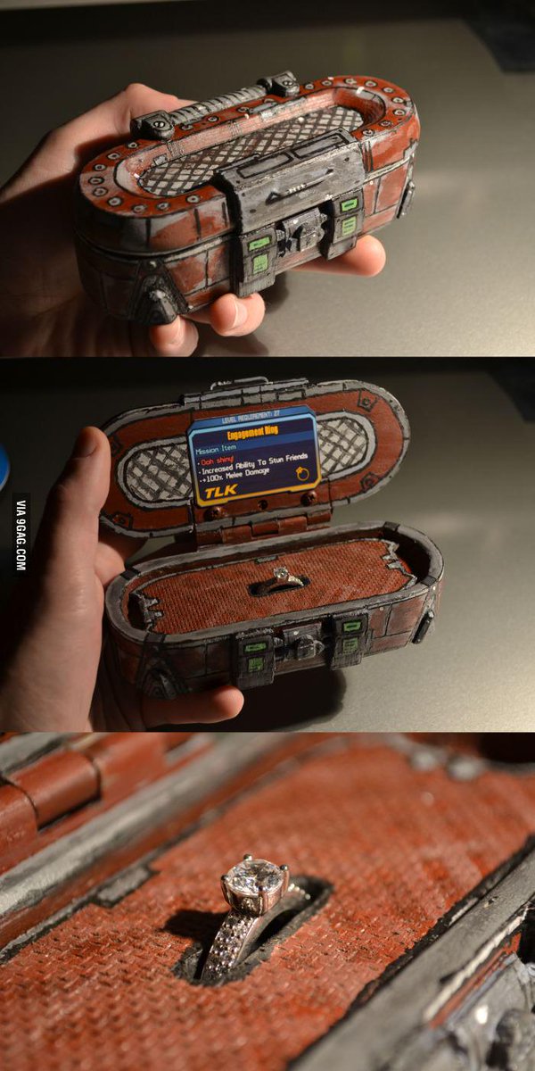 Borderlands's tweet image. Would you say yes, Vault Hunter? Via 9GAG.